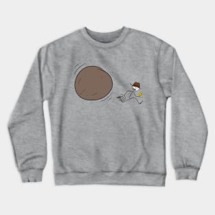 Stick man art - Indy run Crewneck Sweatshirt